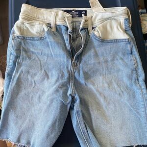 Hollister long denim shorts